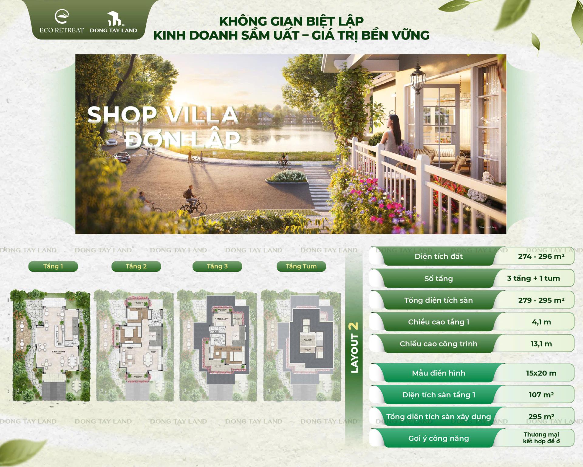 Shop Villa đơn lập Eco Retreat